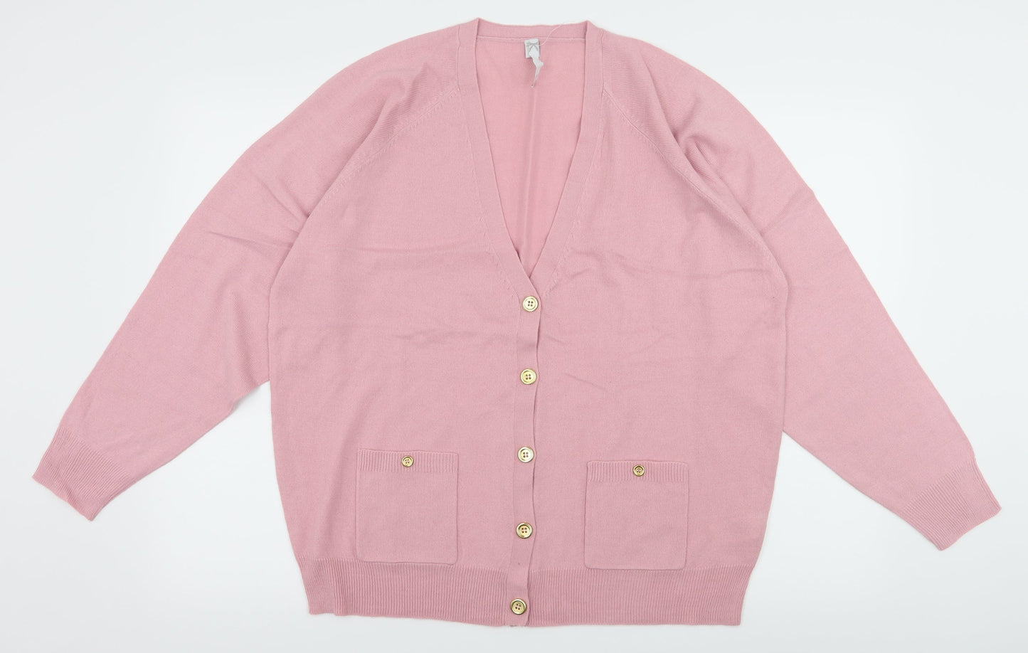 Note Womens Pink  Knit Cardigan Jumper Size 16