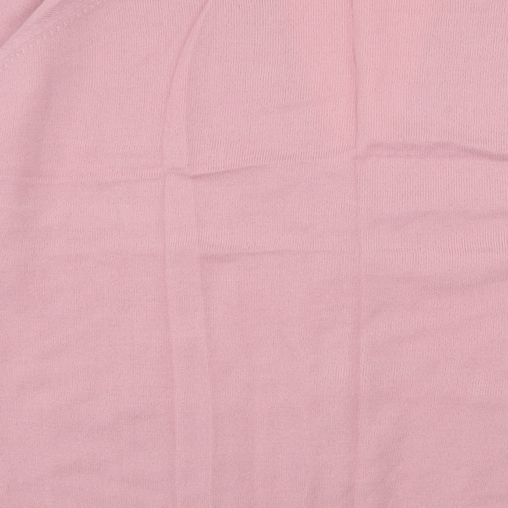 Note Womens Pink  Knit Cardigan Jumper Size 16