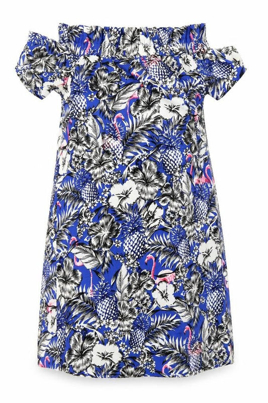 Atmosphere Womens Blue Floral  Shift  Size 4