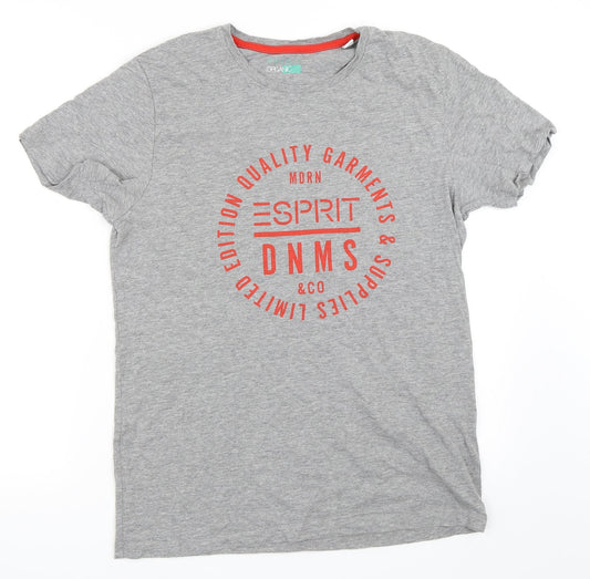 Esprit Mens Grey    T-Shirt Size M