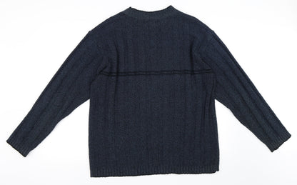 Preloved Mainstream Mens Blue   Pullover Jumper Size L - Back