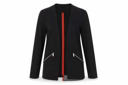 Select Womens Black  Jersey Jacket  Size 6