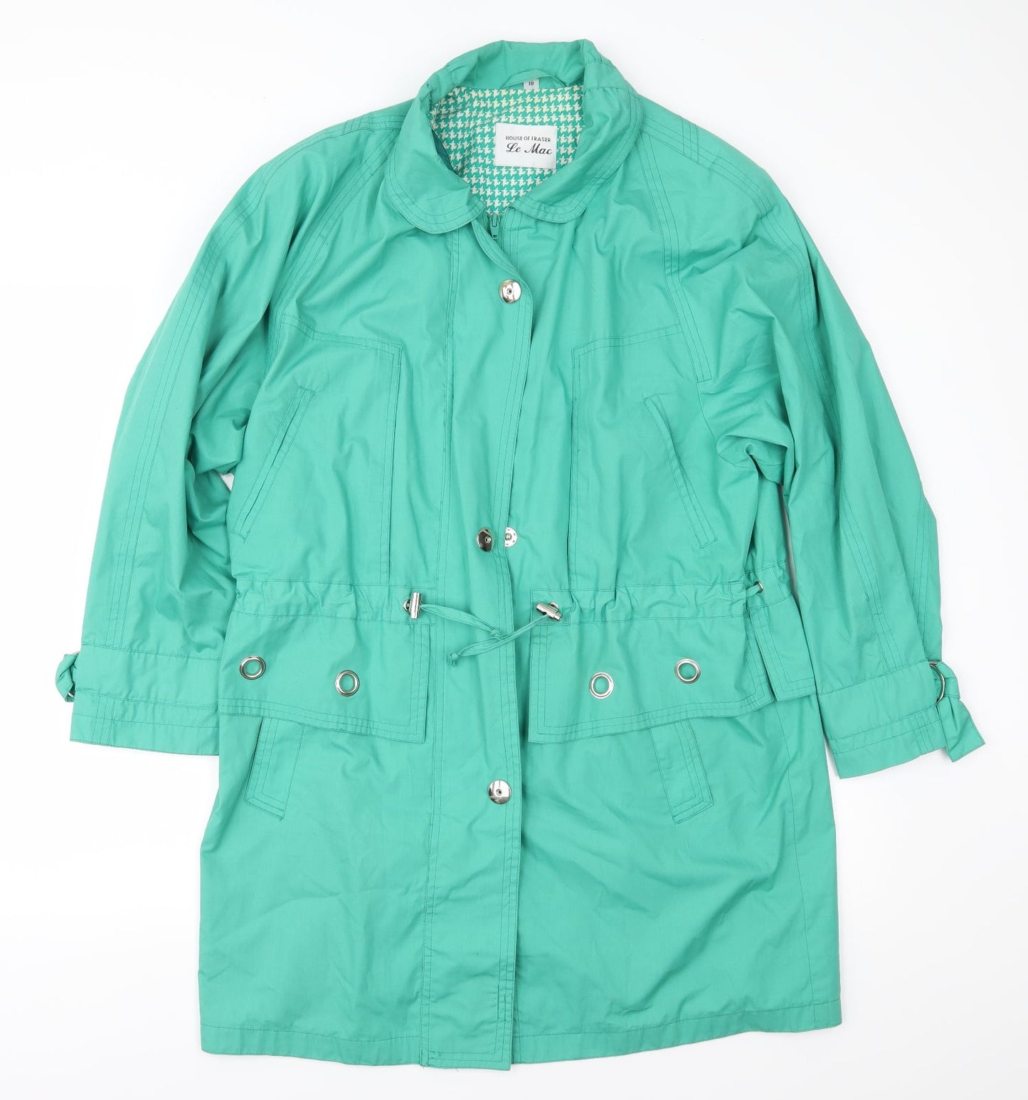 House of Fraser Womens Green   Anorak Coat Size 10