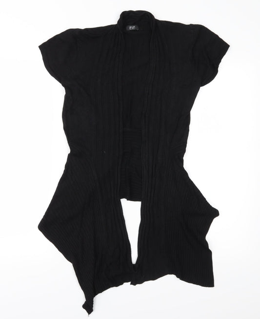 F&F Womens Black  Knit Cardigan Jumper Size 12