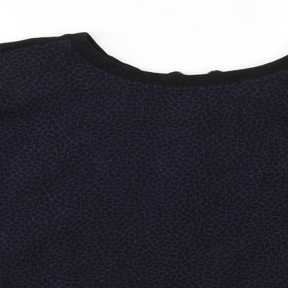 Next Womens Blue Animal Print  Pullover Jumper Size 14