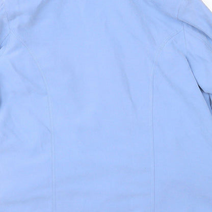 Klassik Womens Blue   Overcoat Coat Size 10