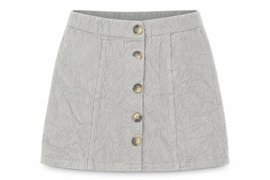 Denim & Co. Womens Green  Corduroy A-Line Skirt Size 8