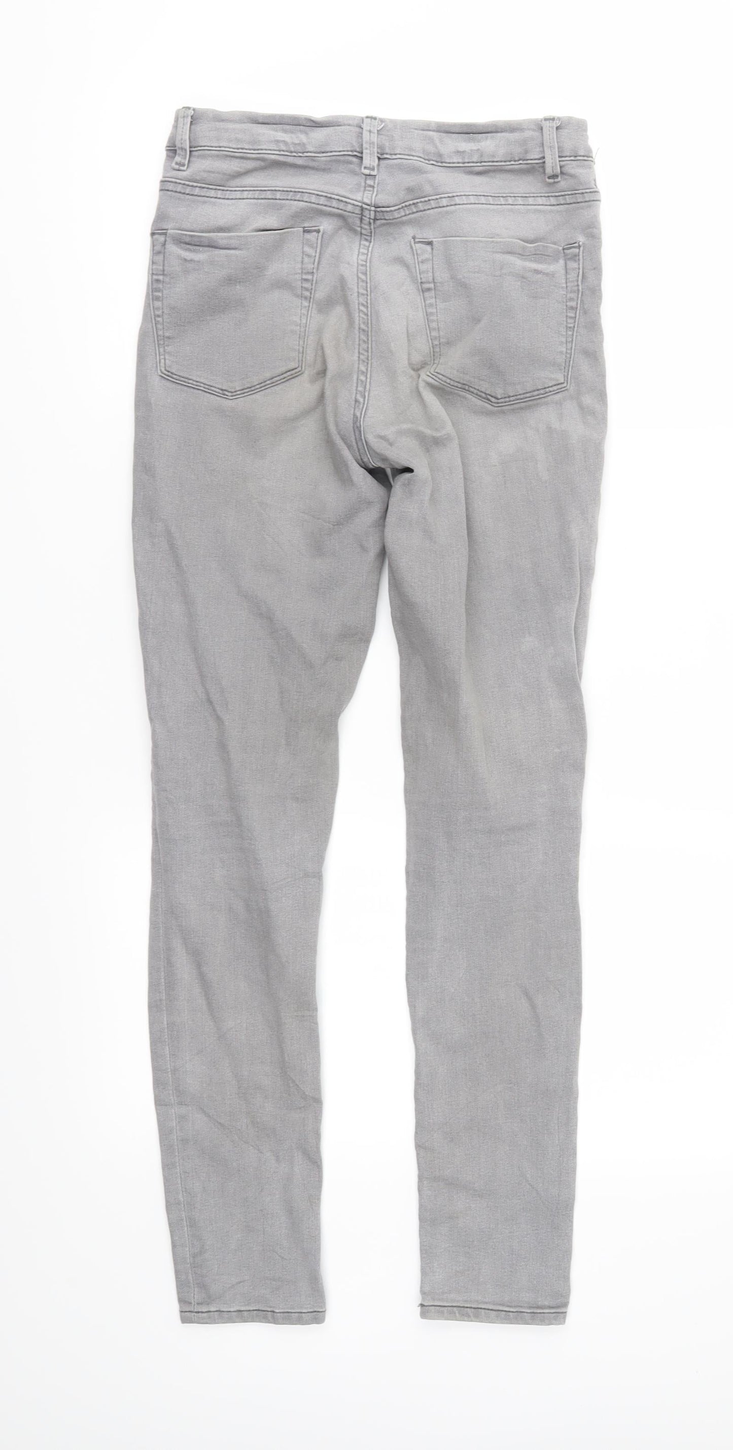 Warehouse Womens Grey  Denim Skinny Jeans Size 8 L28 in