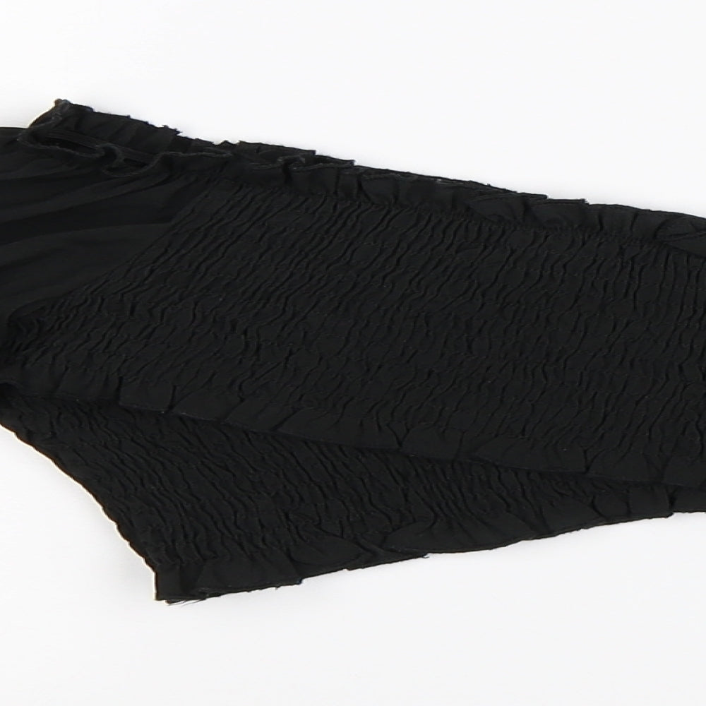 Nasty Gal Womens Black   Cropped Blouse Size 6