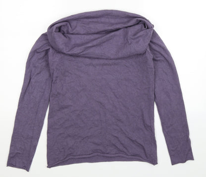Preloved FOREVER 21 Womens Purple  Knit Pullover Jumper Size L - Back