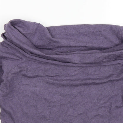 Preloved FOREVER 21 Womens Purple  Knit Pullover Jumper Size L - Detail