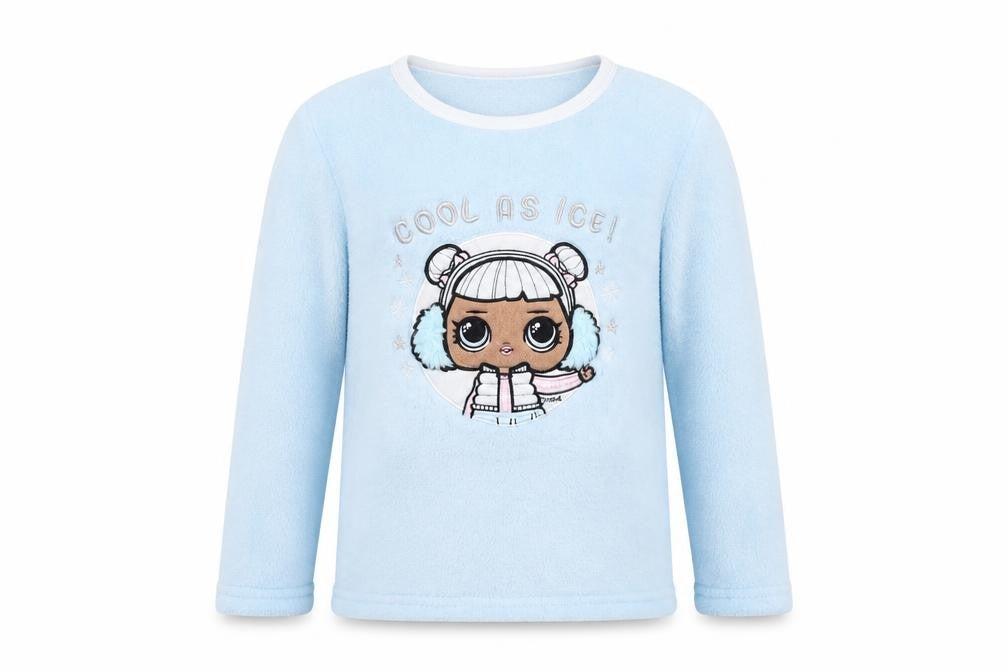 Primark Girls Blue Solid  Top Pyjama Top Size 7-8 Years