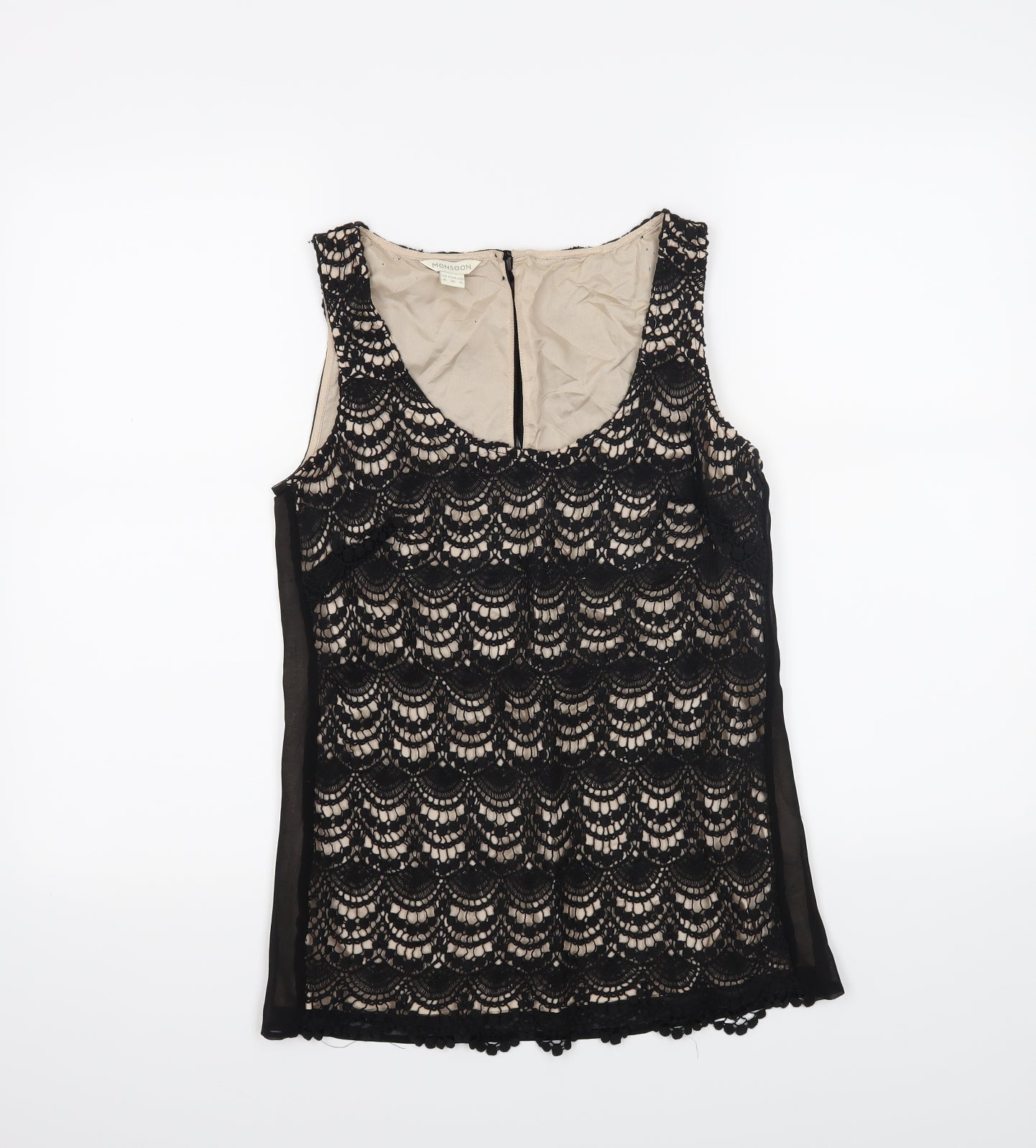 Monsoon Womens Black   Basic Tank Size 8