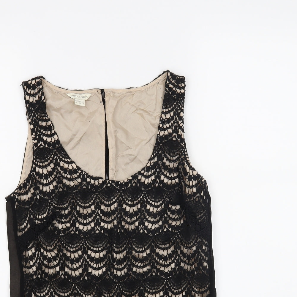 Monsoon Womens Black   Basic Tank Size 8