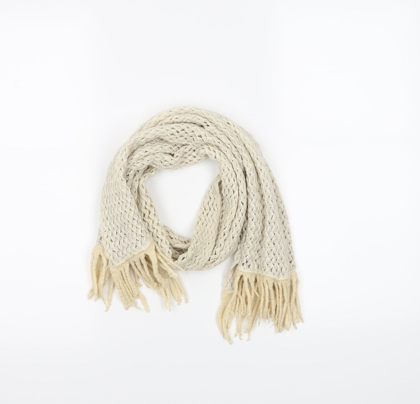 Preworn Womens White    Scarf
