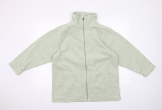 Preworn Womens Green   Full Zip Sweatshirt Size S