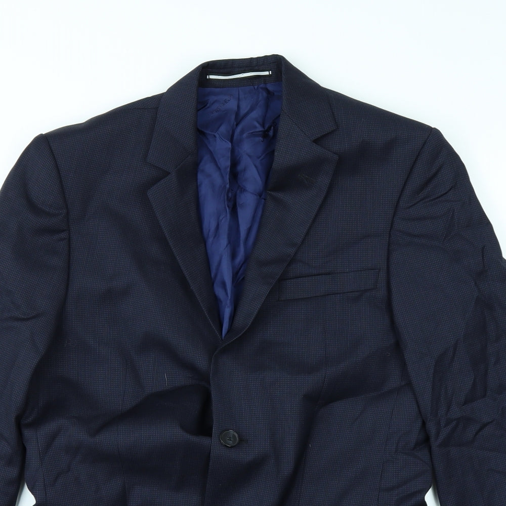 lagerfeld Mens Blue   Jacket Suit Jacket Size 34