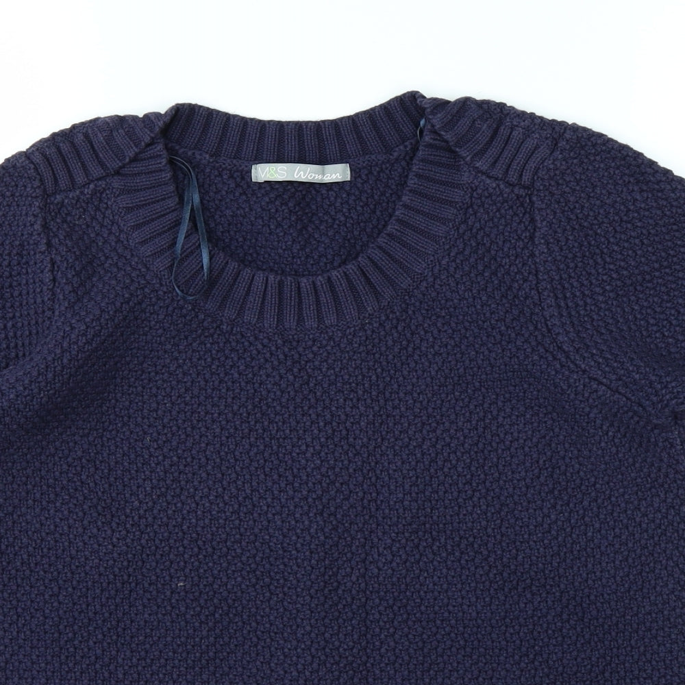 Marks and Spencer Womens Blue   Pullover Jumper Size 12