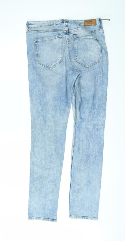 Preloved H&M Mens Blue   Straight Jeans Size 31 L30 in - Back
