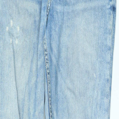Preloved H&M Mens Blue   Straight Jeans Size 31 L30 in - Detail