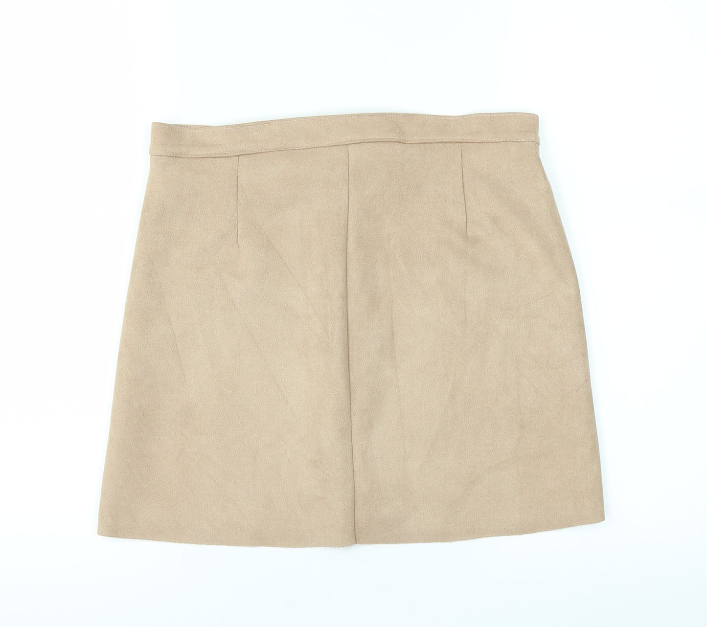 Preworn Womens Beige   A-Line Skirt Size S
