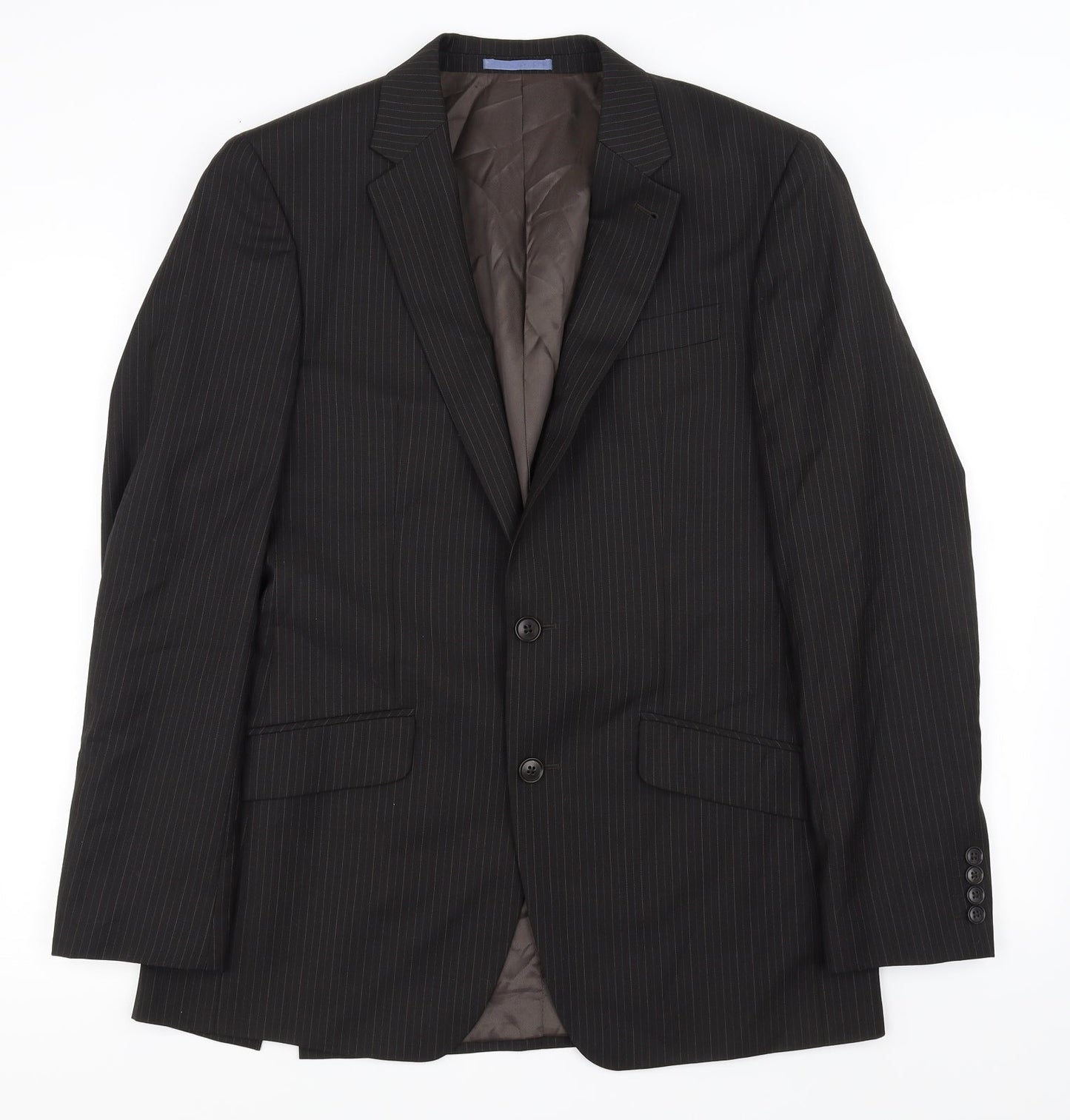 NEXT Mens Black Striped  Jacket Blazer Size 38