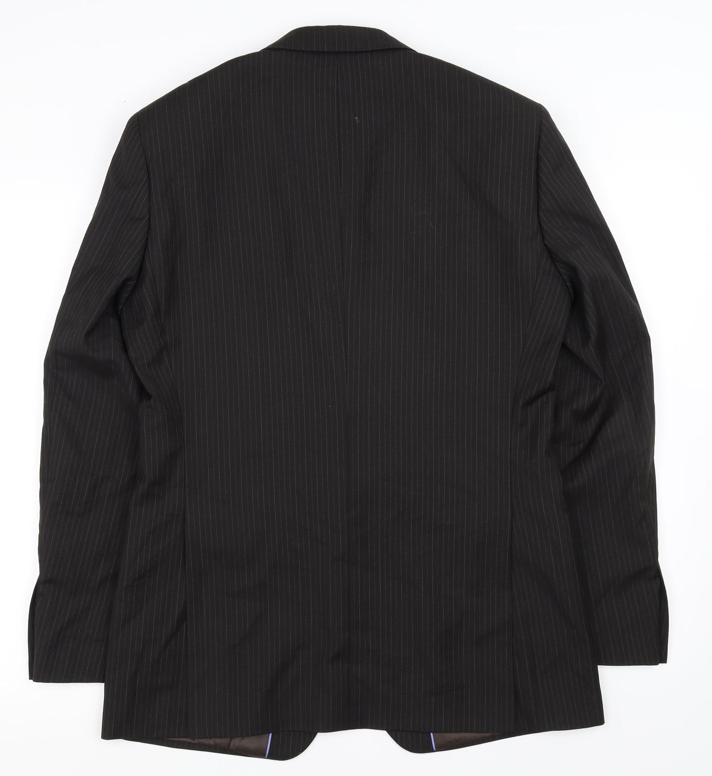 NEXT Mens Black Striped  Jacket Blazer Size 38