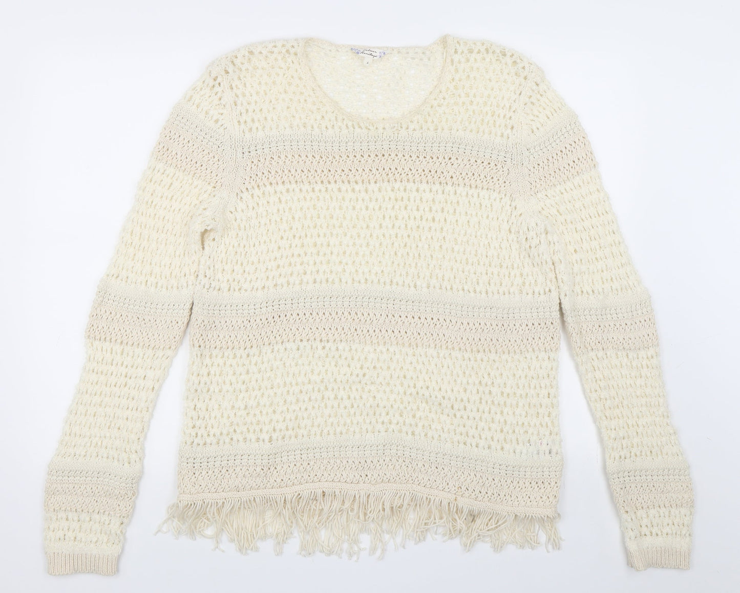 Matalan Womens Beige   Pullover Jumper Size L