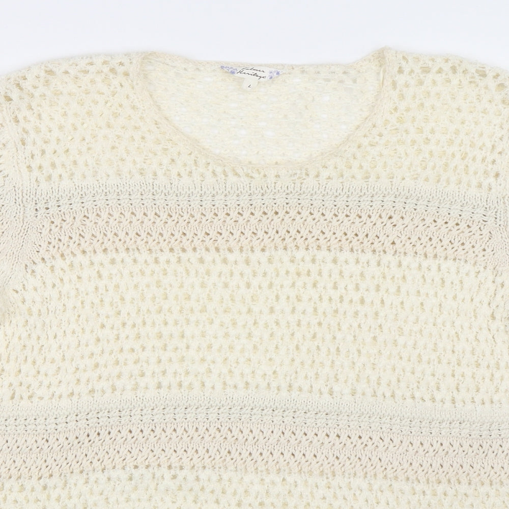 Matalan Womens Beige   Pullover Jumper Size L