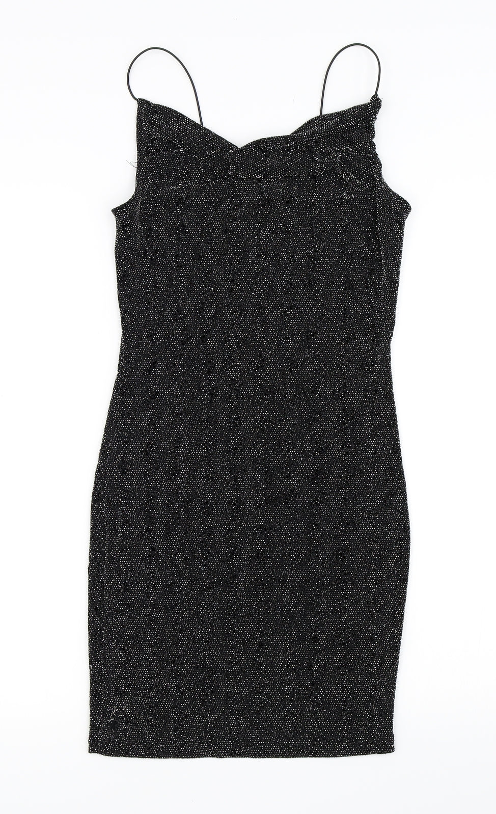 H&M Womens Black   Bodycon  Size 6  - Glitery