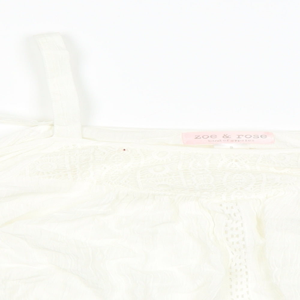 ZOE ROSE Womens Beige   Basic Blouse Size 8