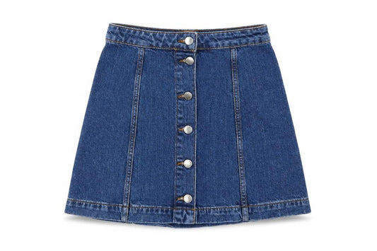 Topshop Womens Blue   Mini Skirt Size 25 in