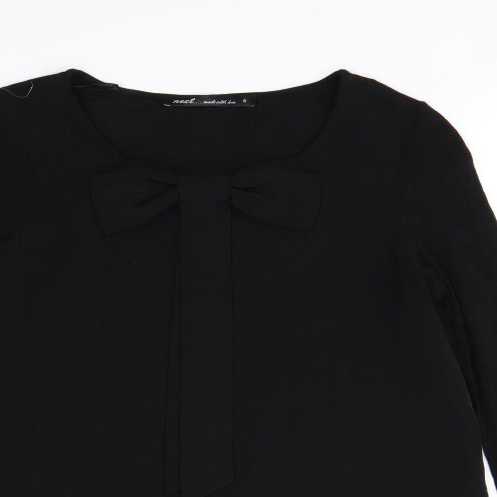 NEXT Womens Black   Basic Blouse Size 6