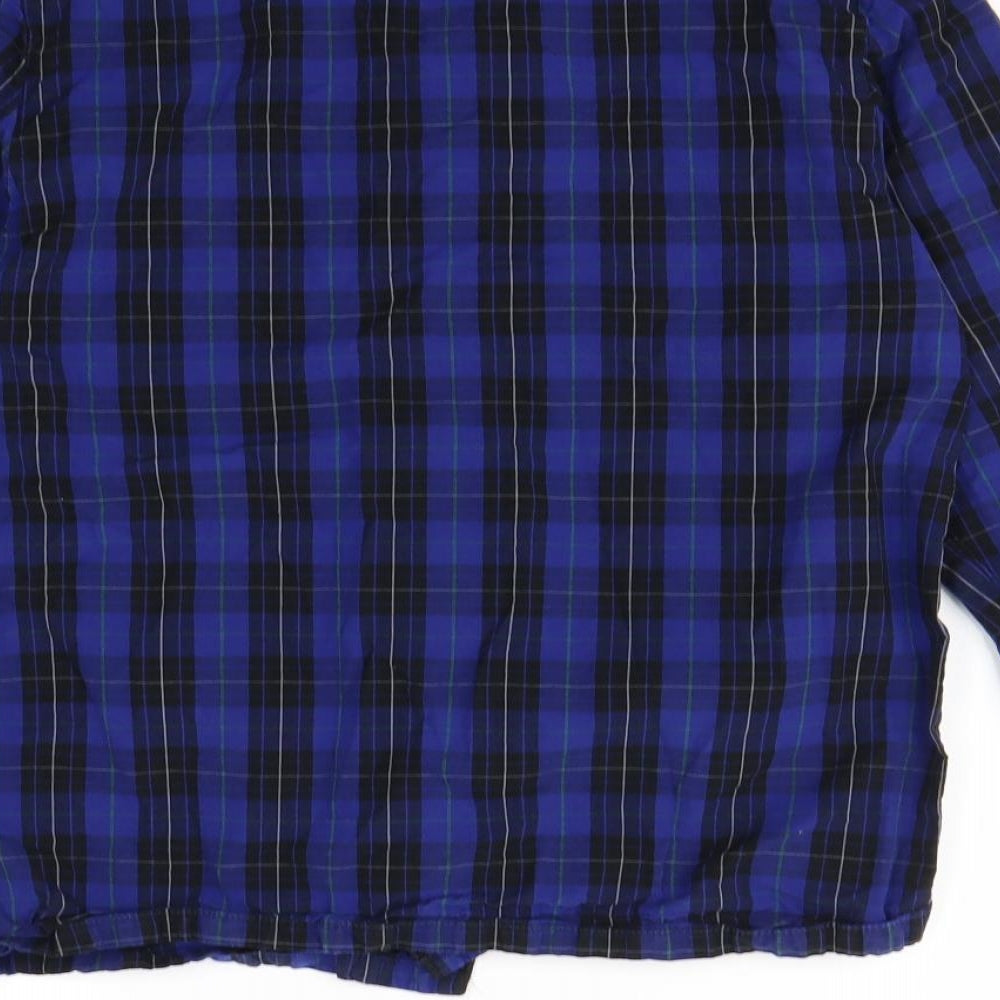 Primark Mens Blue Check   Button-Up Size S