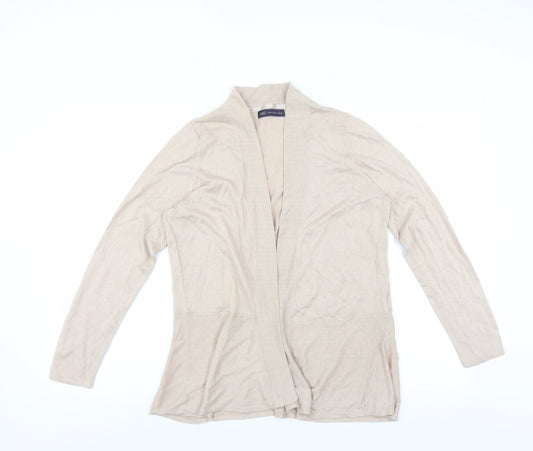 Marks and Spencer Womens Beige   Cardigan Jumper Size 16