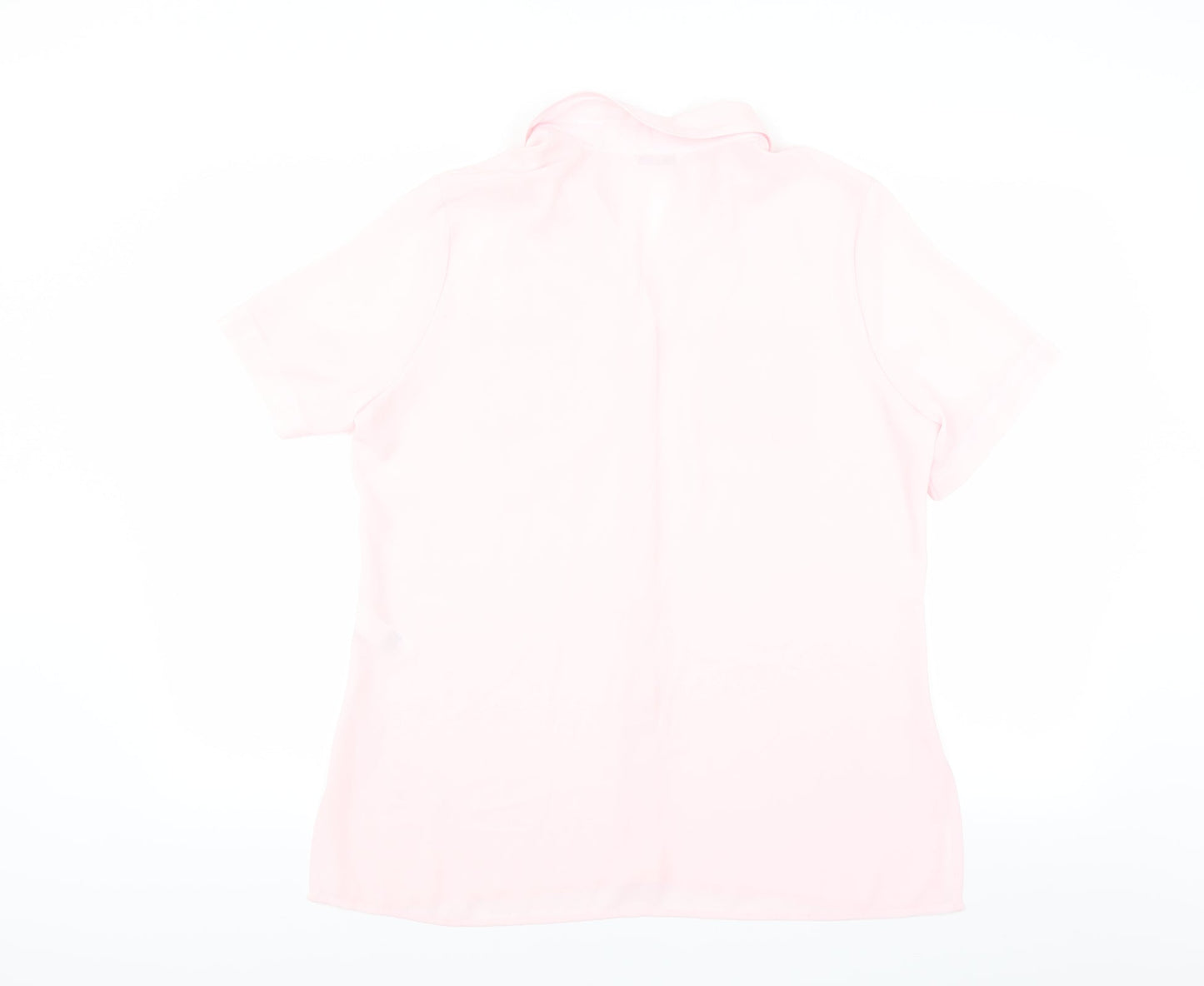 Marks and Spencer Womens Pink   Basic Button-Up Size 14