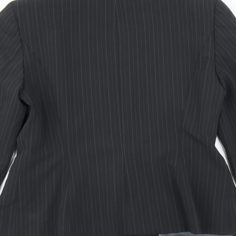 Dorothy Perkins Womens Black Striped  Jacket Suit Jacket Size 12