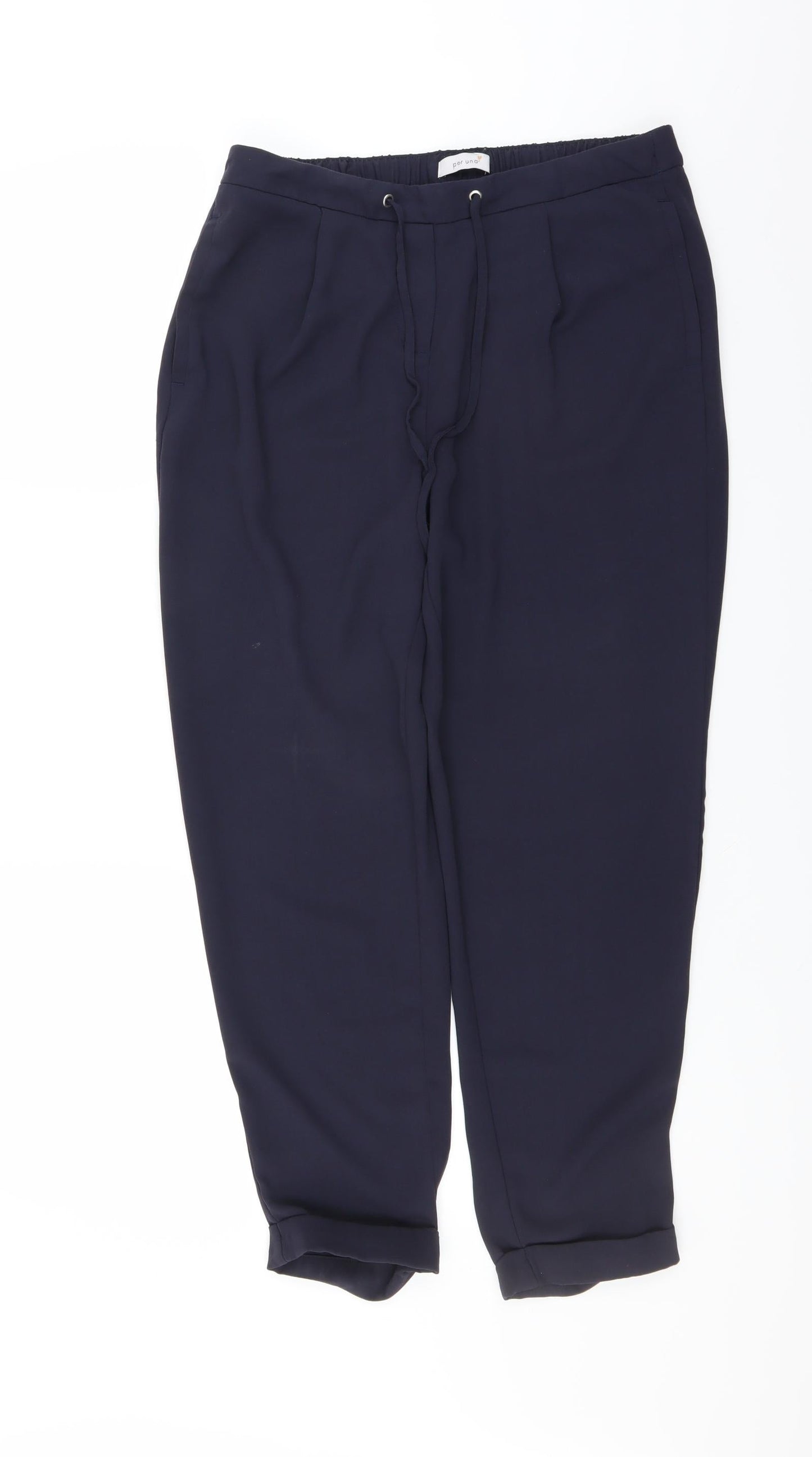 Marks and Spencer Womens Blue   Trousers  Size 12 L26 in