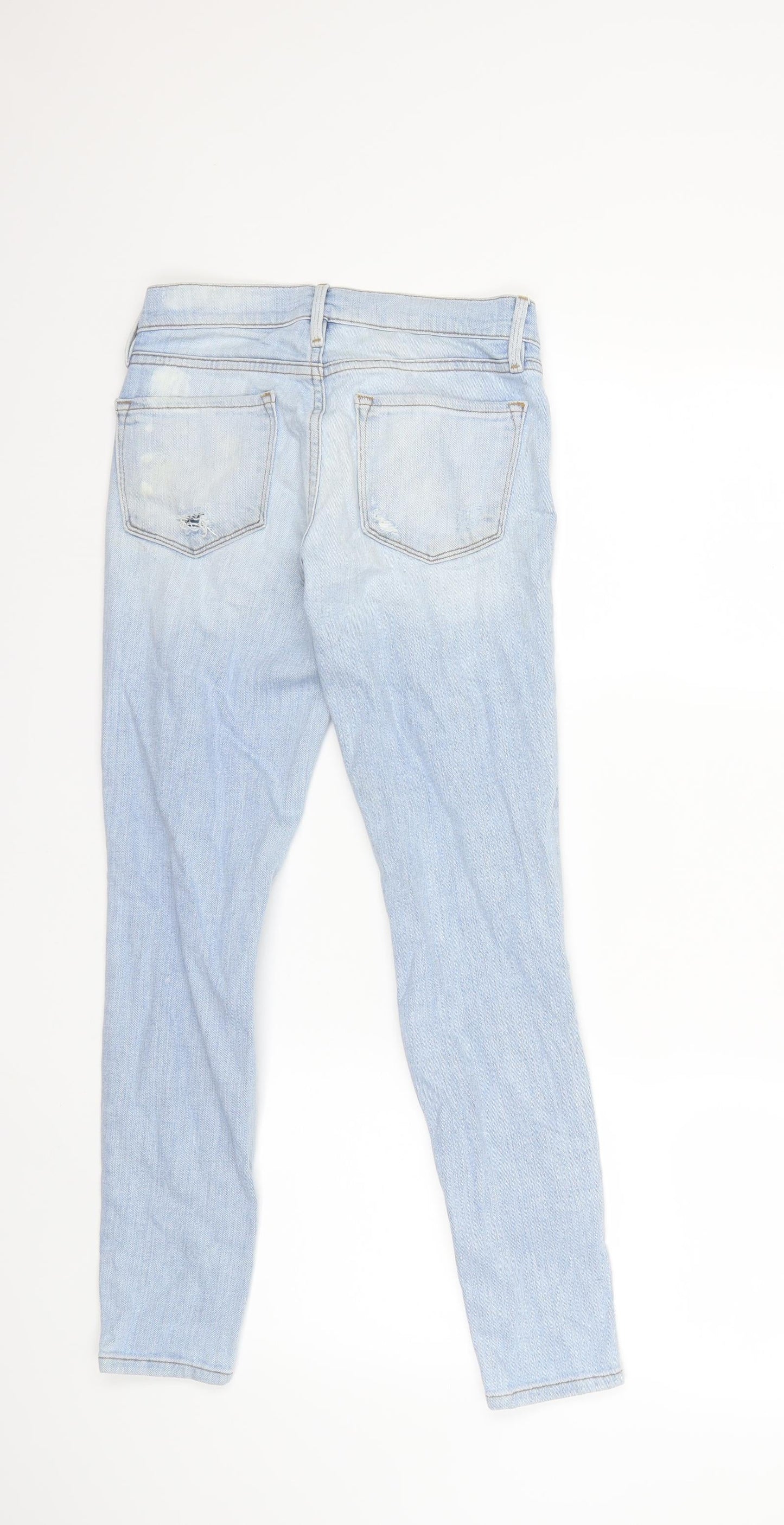 Preworn Womens Blue  Denim Skinny Jeans Size 26 in L27 in