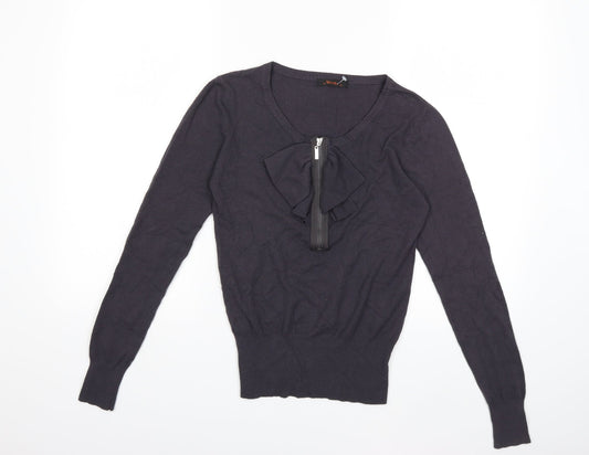 MISSY M Womens Grey  Knit Pullover Jumper Size M