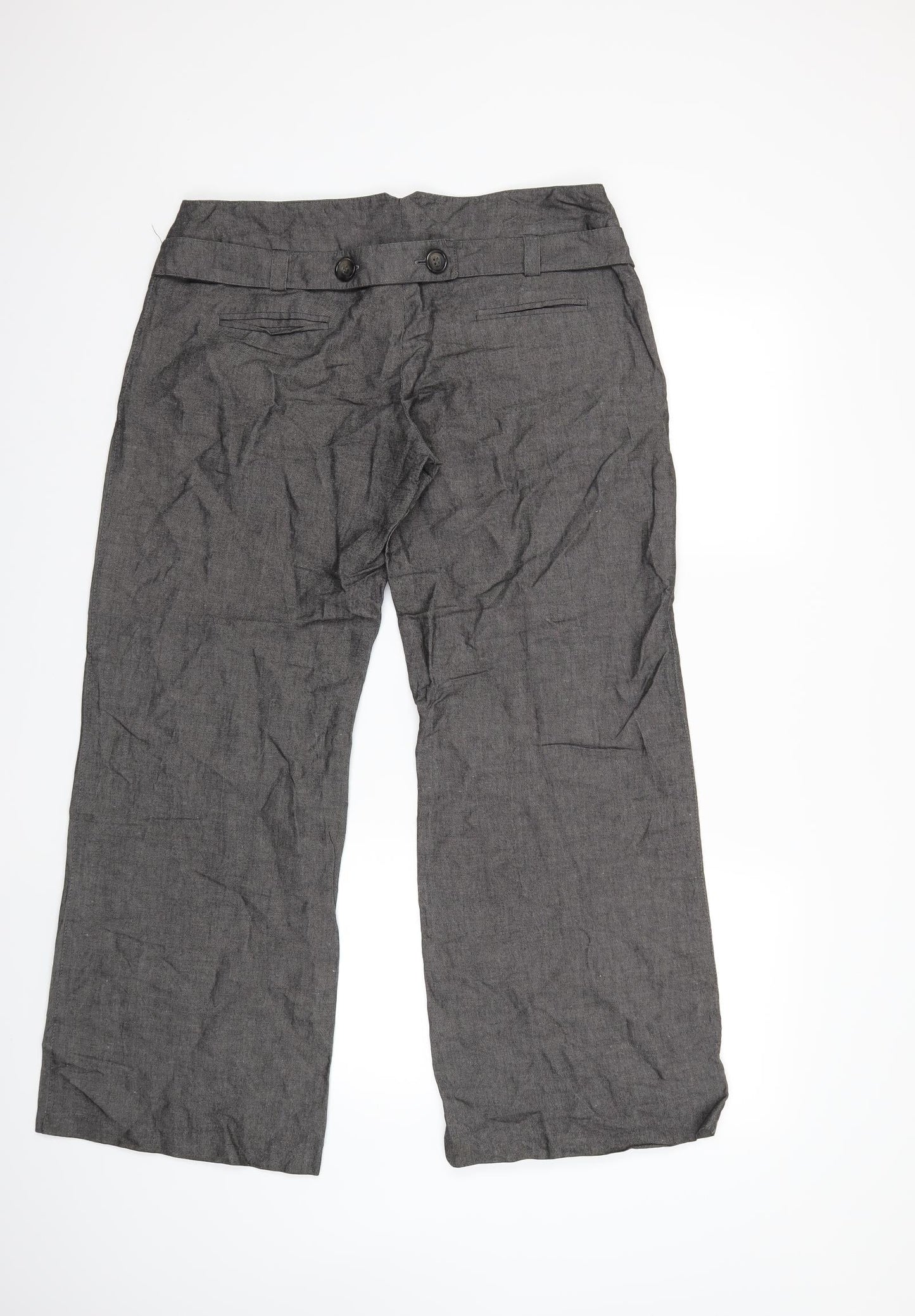 Marks and Spencer Womens Grey   Trousers  Size 14 L28 in