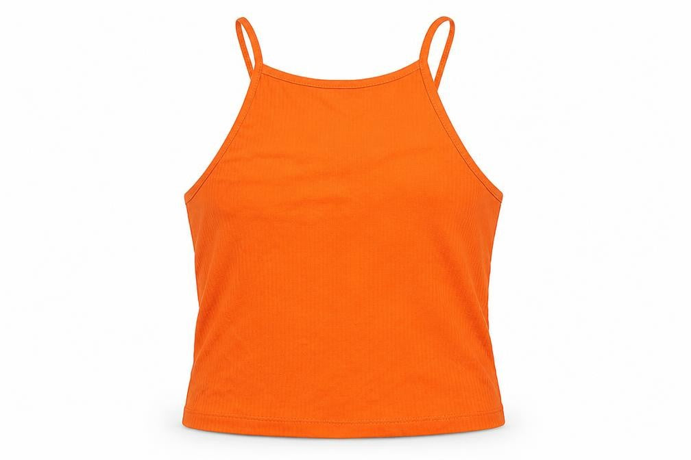 Primark Womens Orange   Basic Tank Size 6