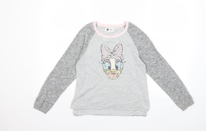 Gap Girls Grey   Pullover Jumper Size 10-11 Years