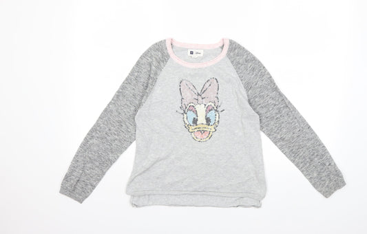Gap Girls Grey   Pullover Jumper Size 10-11 Years