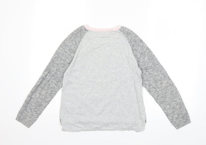 Gap Girls Grey   Pullover Jumper Size 10-11 Years