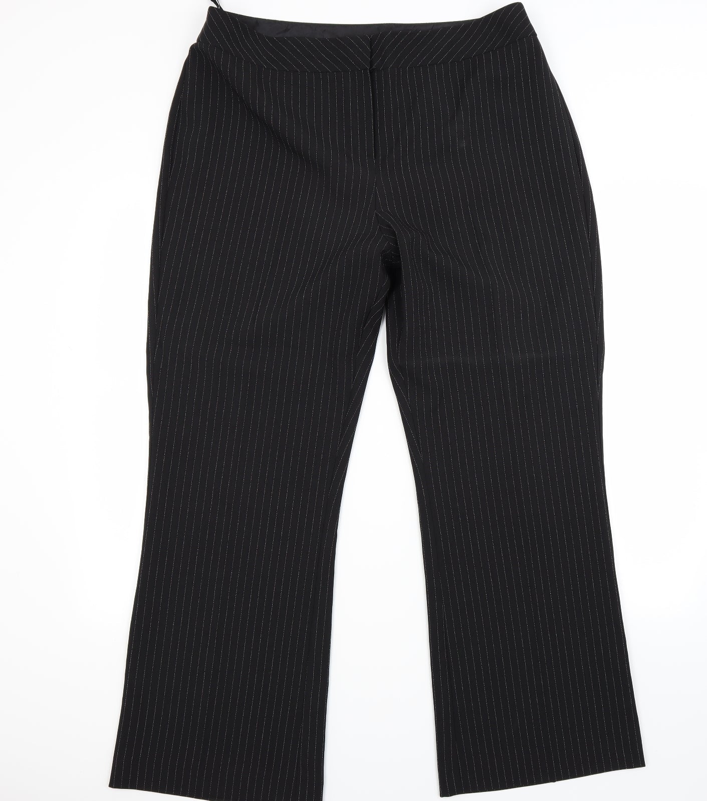For Women Womens Black   Trousers  Size 18 L28 in