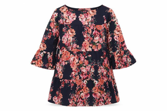 New Look Womens Blue Floral  Shift  Size 10