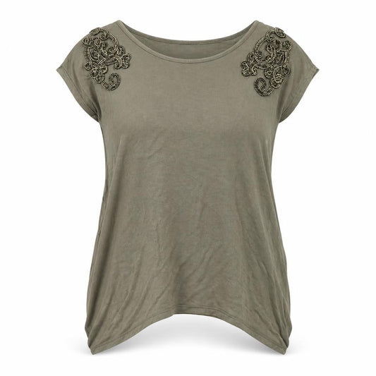 H&M Womens Green  Jersey Basic T-Shirt Size M