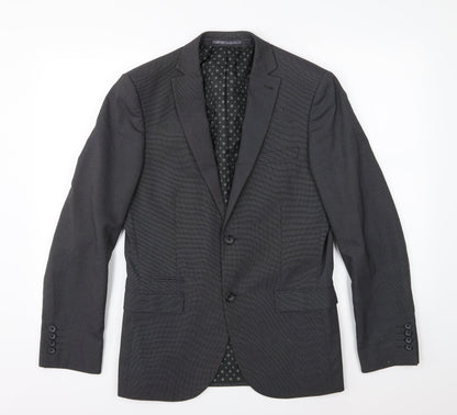 Next Mens Grey  Rayon Jacket Suit Jacket Size 38