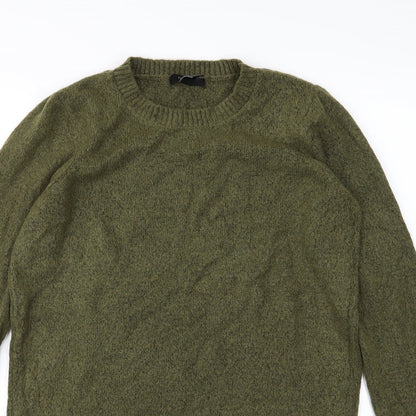 Preloved FOREVER 21 Womens Green  Knit Pullover Jumper Size M - Detail